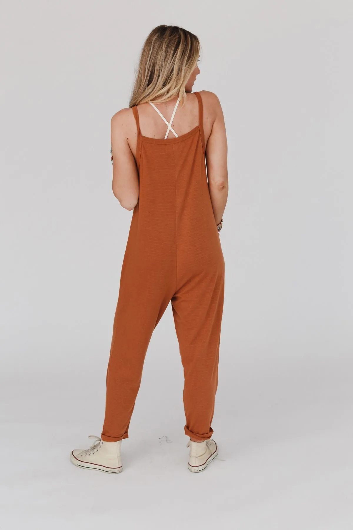 Maddie Harem Jumpsuit - Camel