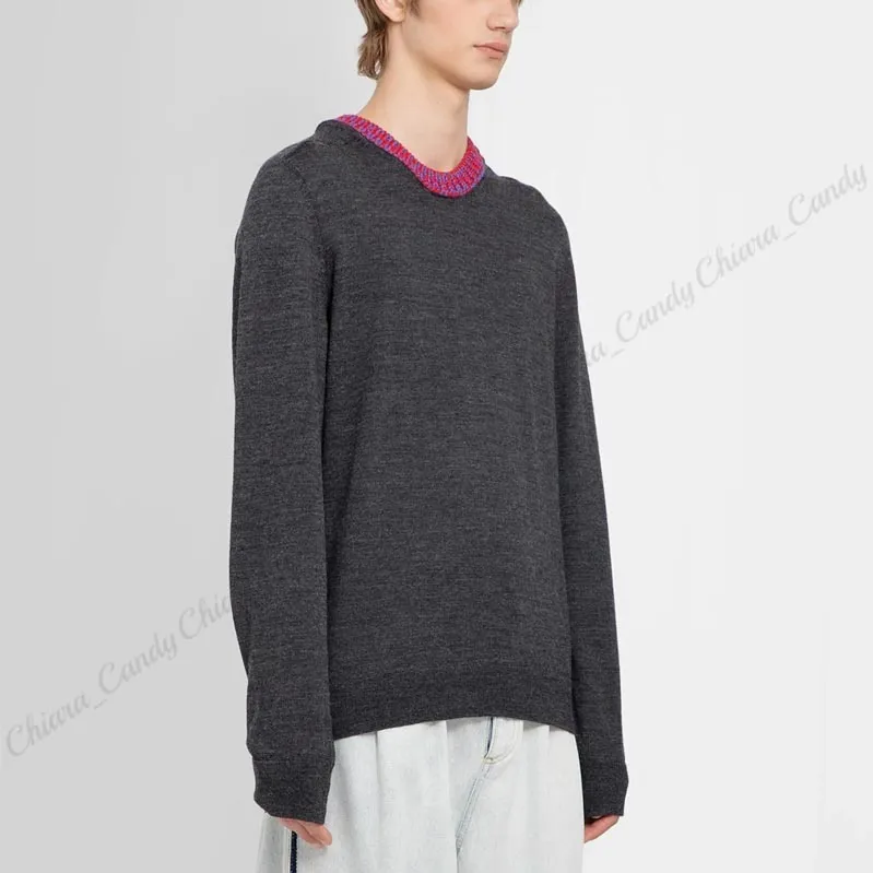 Maison Margiela  |Crew Neck Wool Street Style Long Sleeves Plain Designers