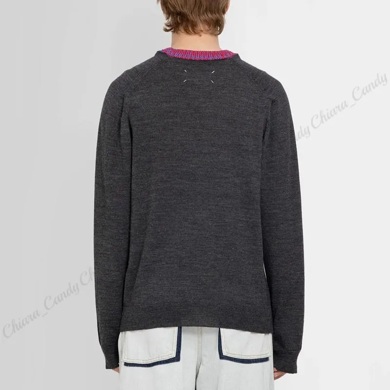 Maison Margiela  |Crew Neck Wool Street Style Long Sleeves Plain Designers