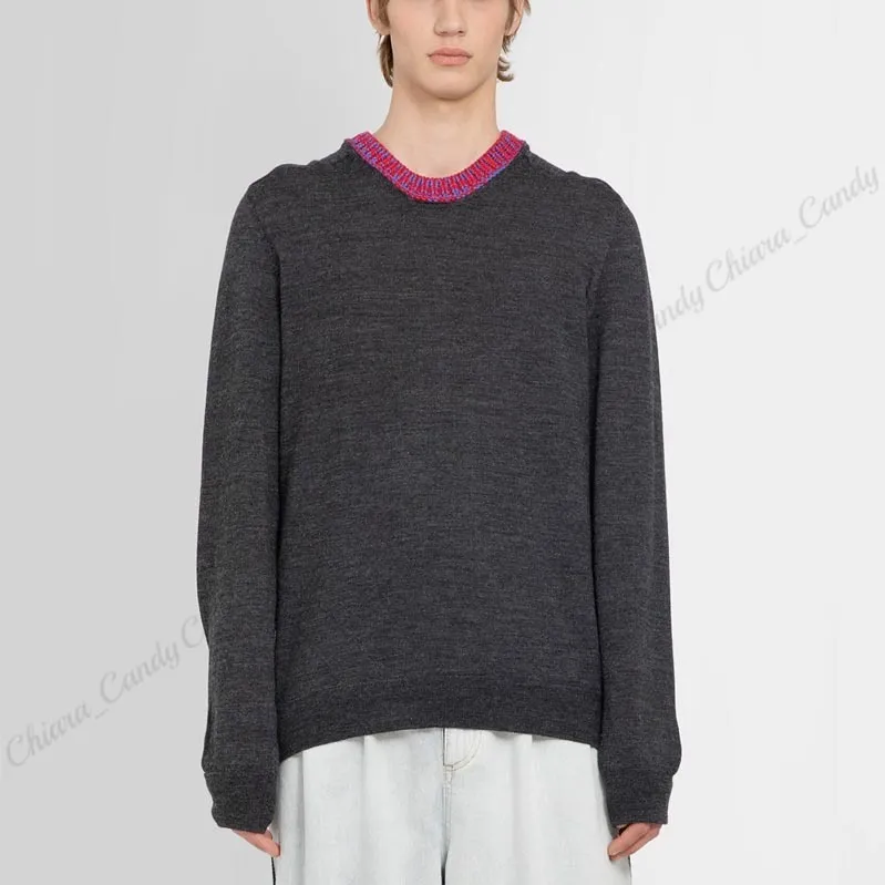 Maison Margiela  |Crew Neck Wool Street Style Long Sleeves Plain Designers