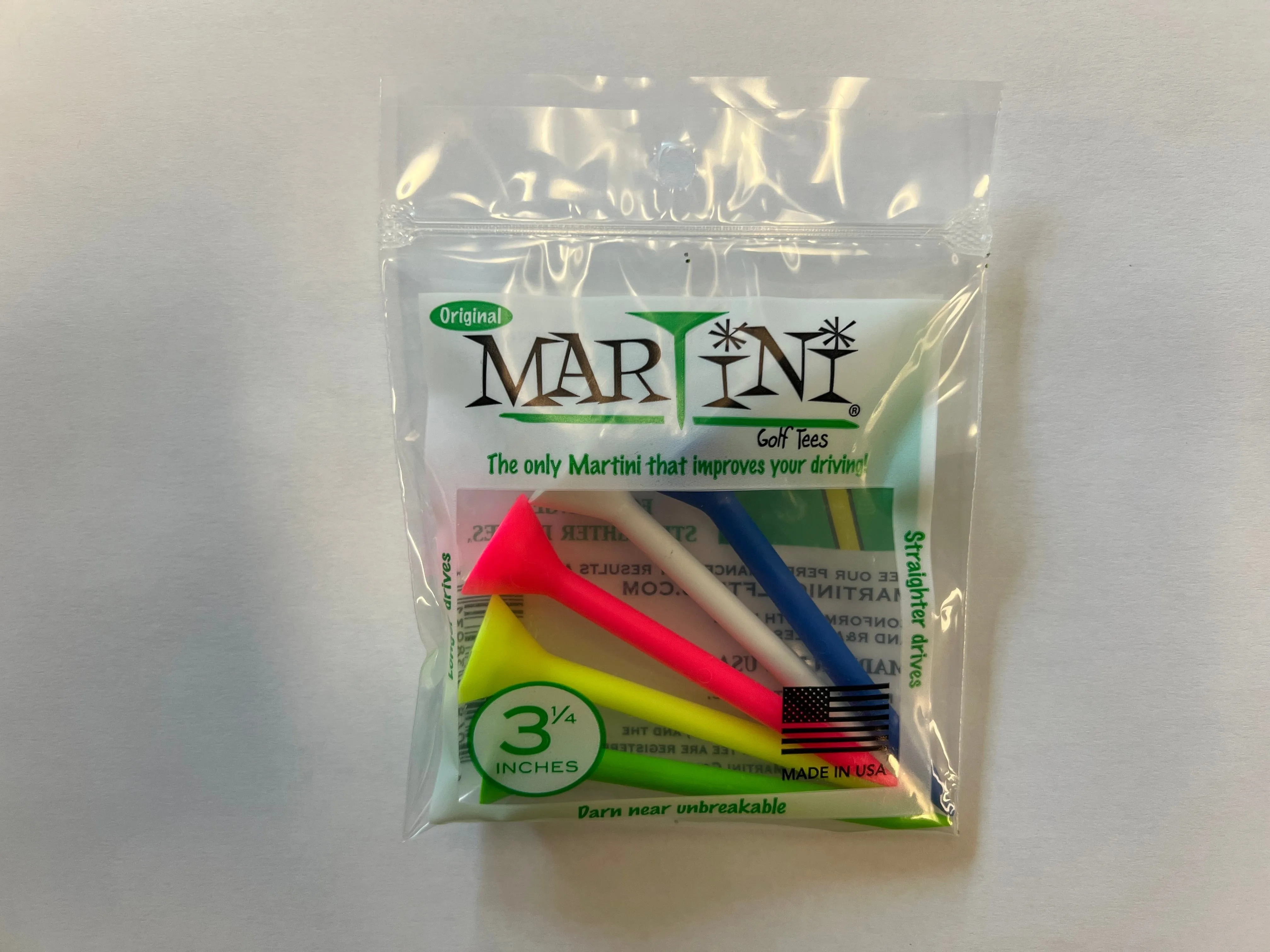 Martini Tees Original 3 1/4 Inches Pack of 5pcs