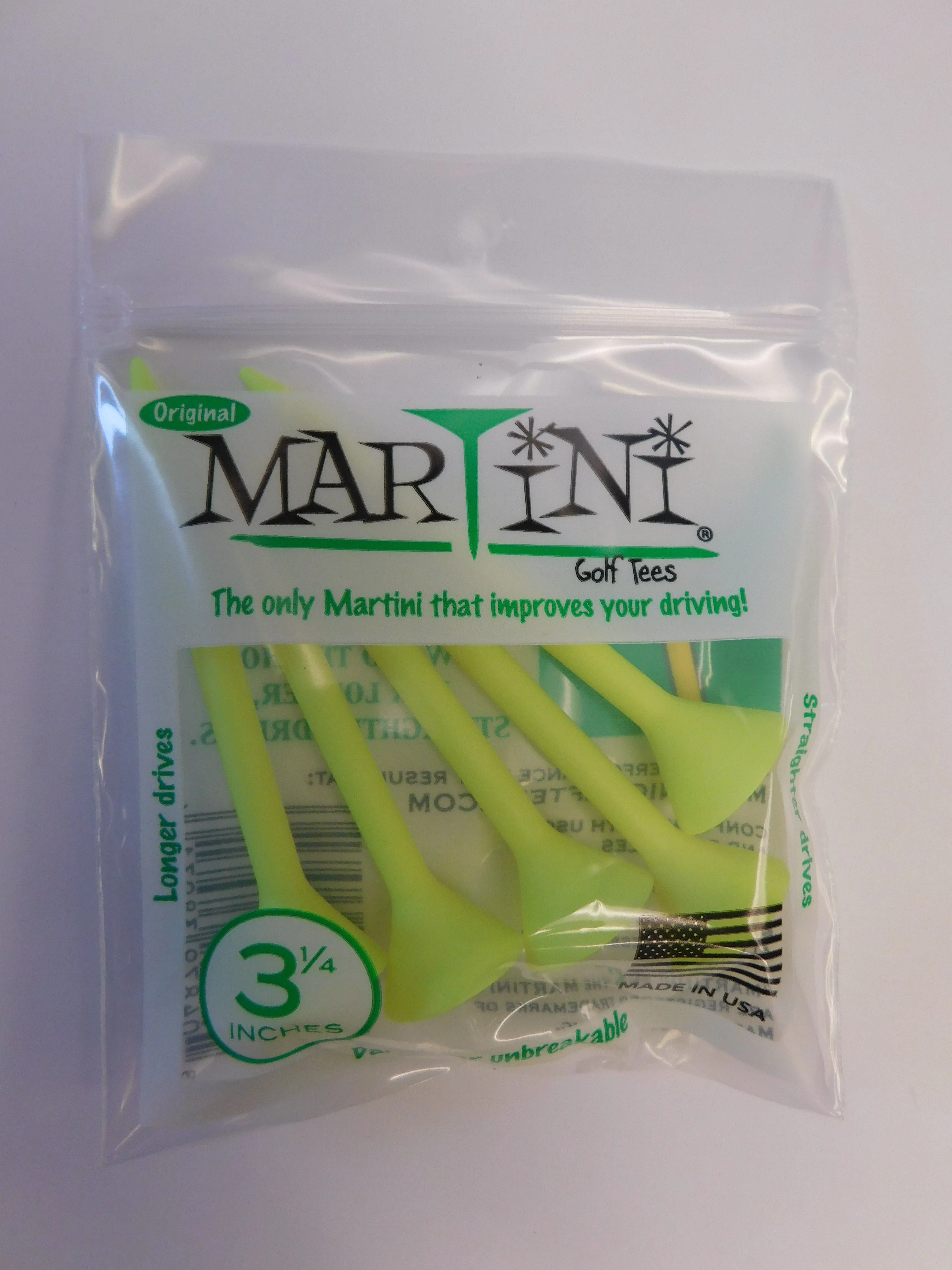 Martini Tees Original 3 1/4 Inches Pack of 5pcs