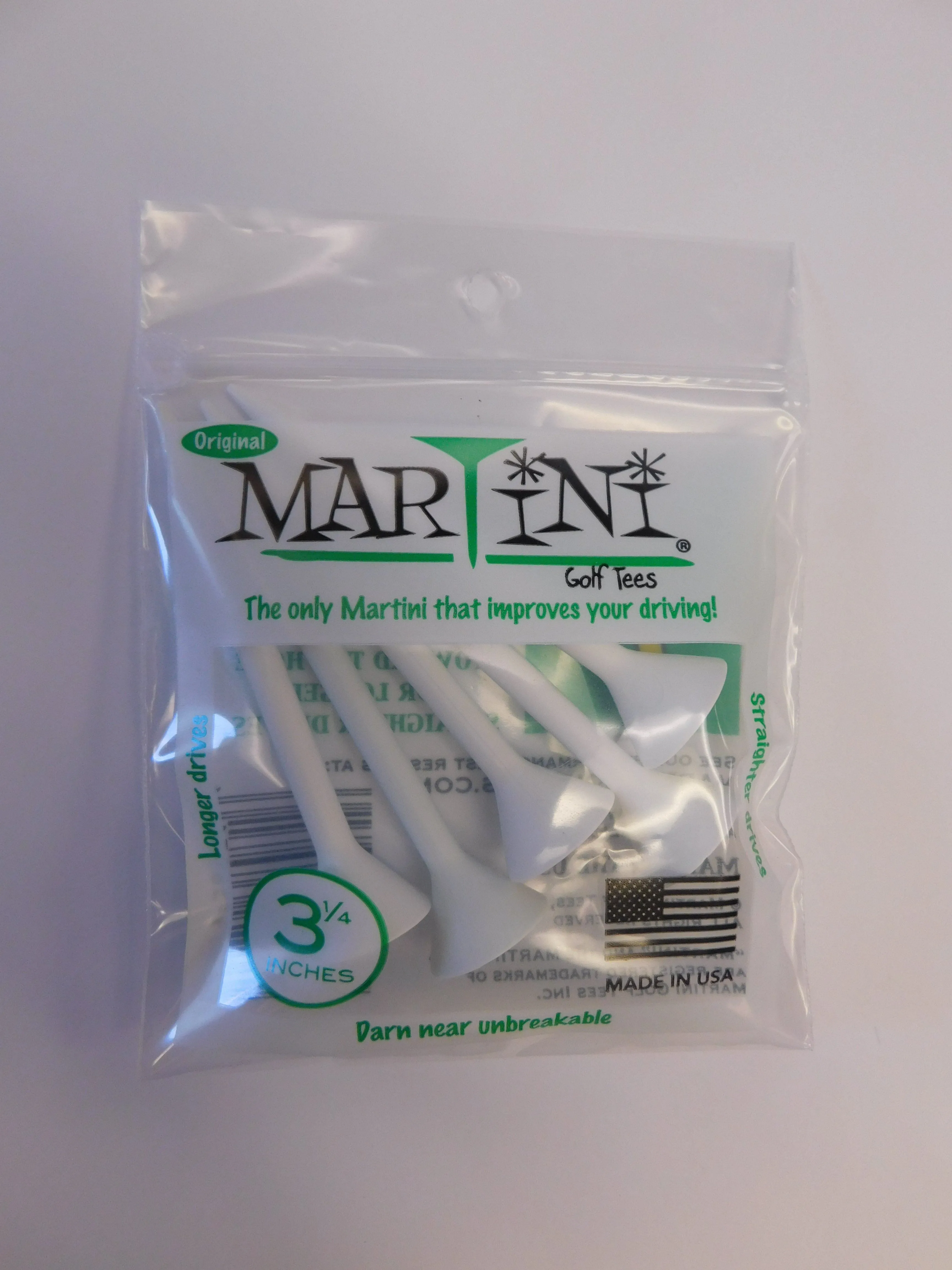 Martini Tees Original 3 1/4 Inches Pack of 5pcs