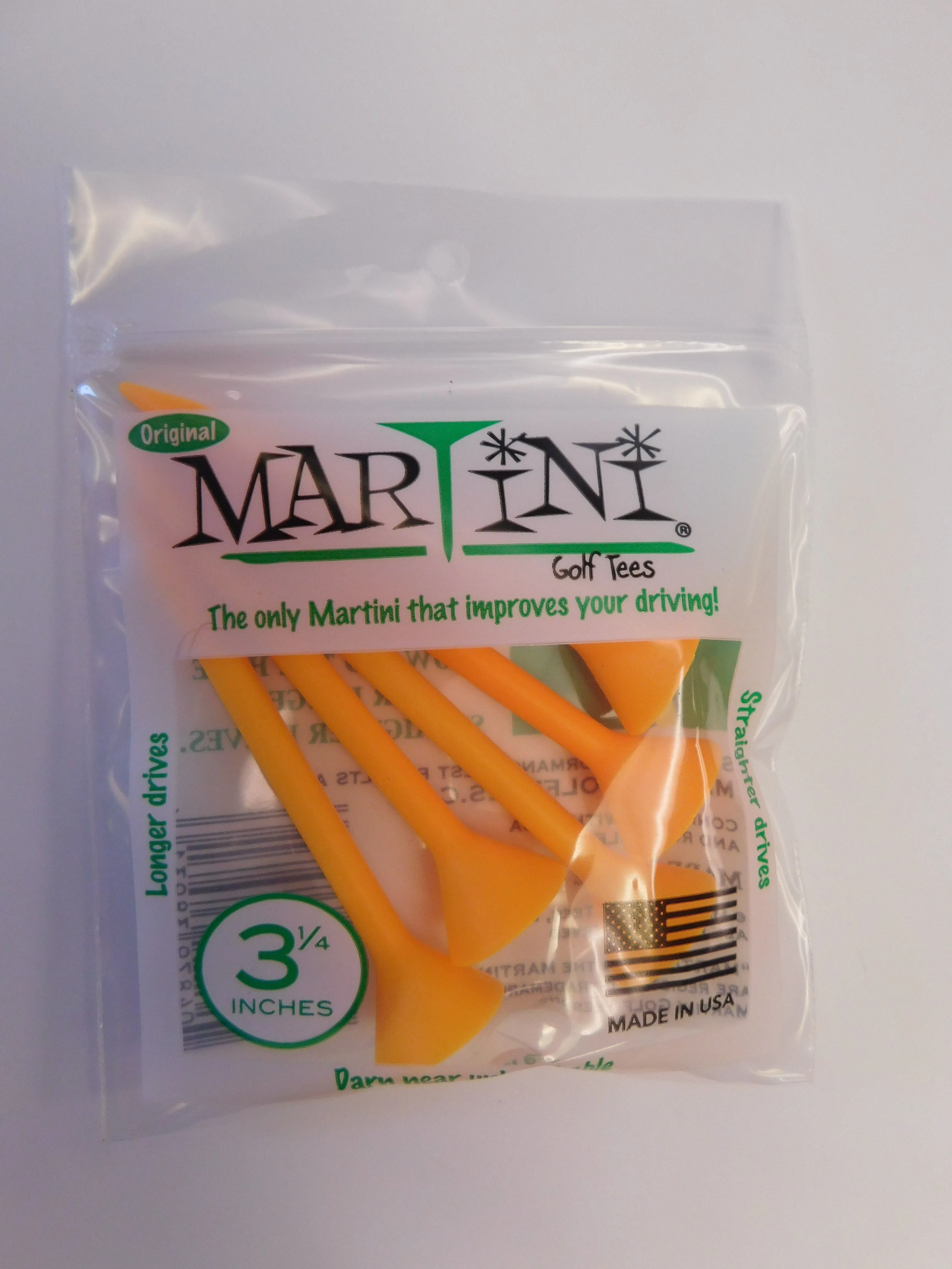 Martini Tees Original 3 1/4 Inches Pack of 5pcs