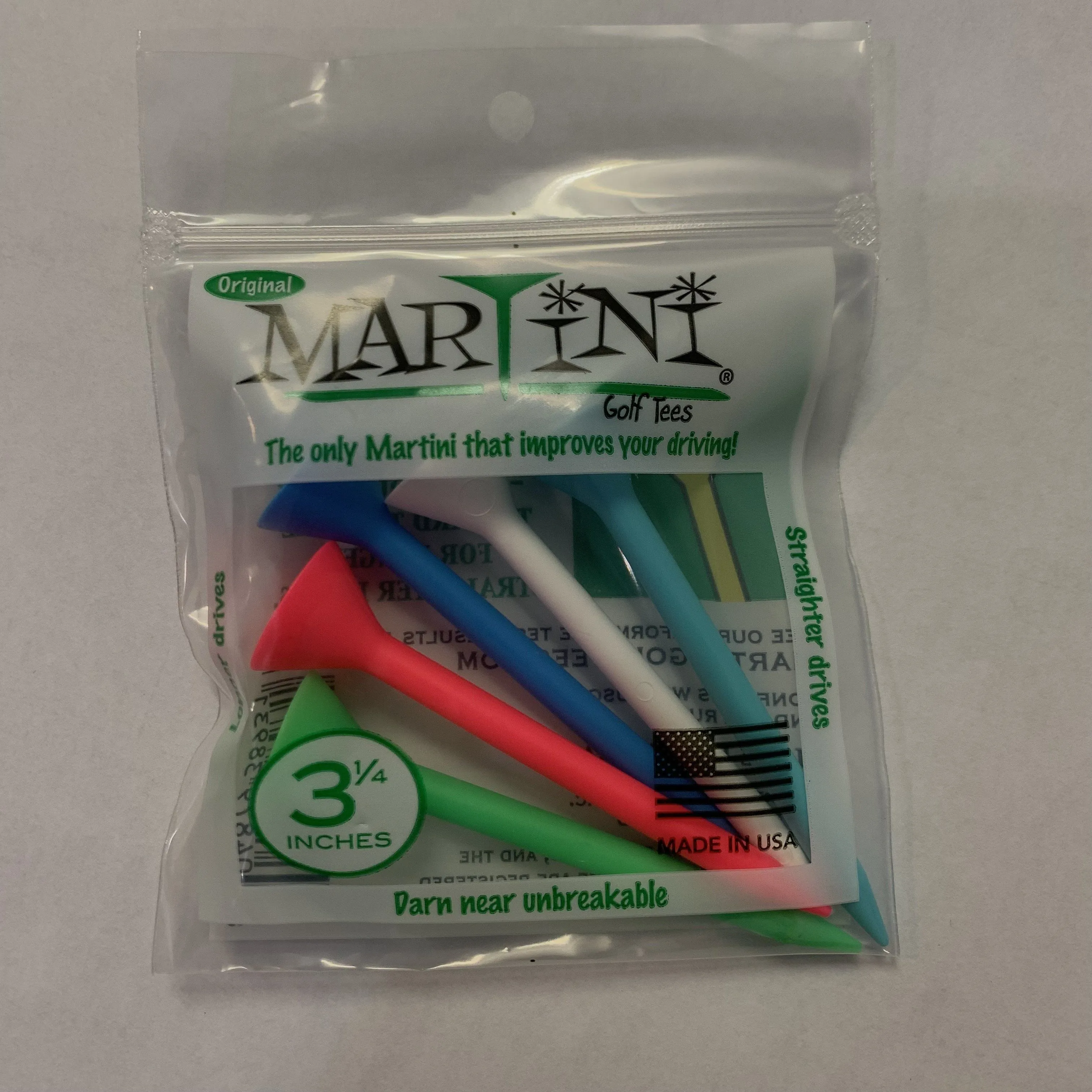 Martini Tees Original 3 1/4 Inches Pack of 5pcs