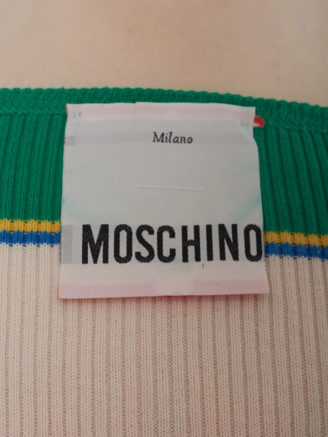 Moschino Multicolor Knit Long Dress