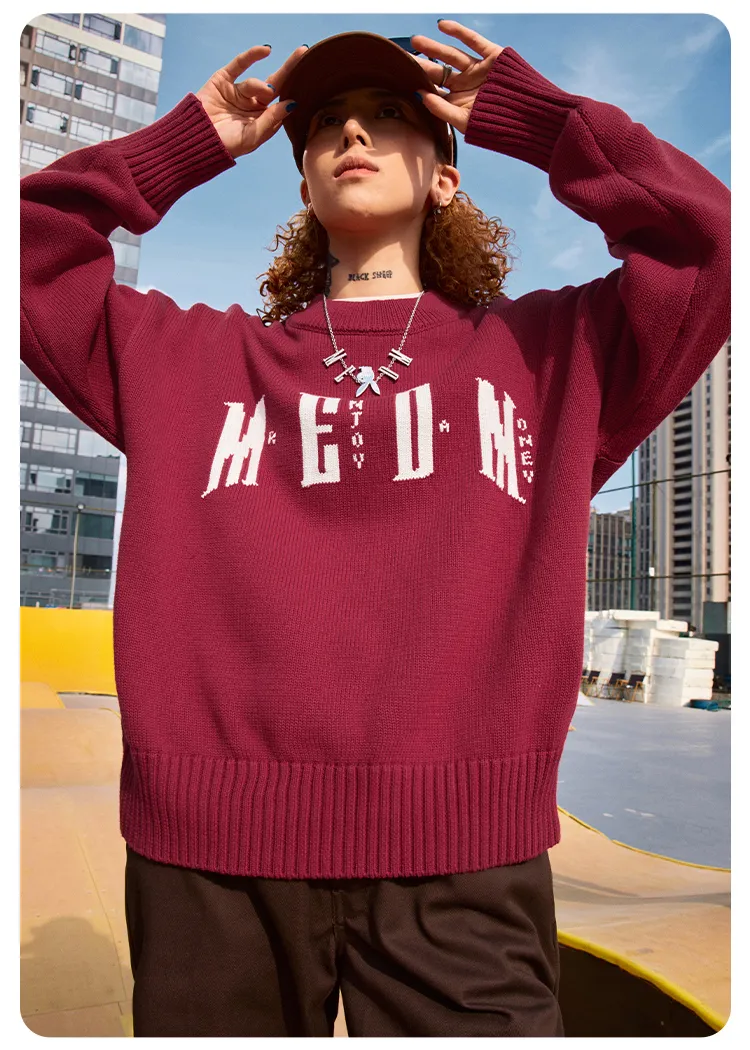 MR. ENJOY DA MONEY  |Unisex Street Style Oversized Logo Sweaters