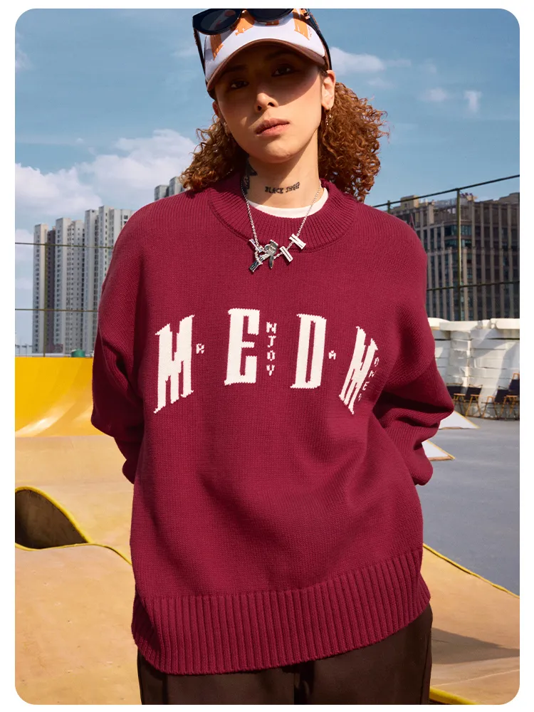 MR. ENJOY DA MONEY  |Unisex Street Style Oversized Logo Sweaters