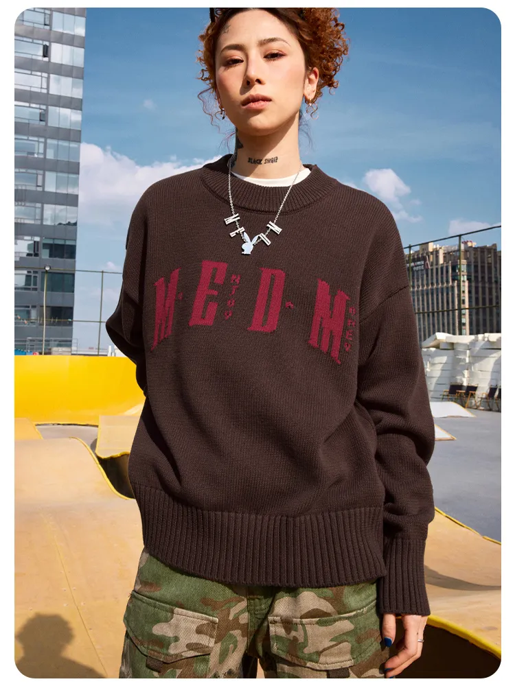 MR. ENJOY DA MONEY  |Unisex Street Style Oversized Logo Sweaters