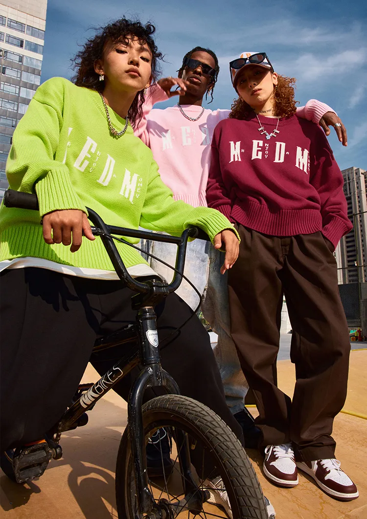 MR. ENJOY DA MONEY  |Unisex Street Style Oversized Logo Sweaters