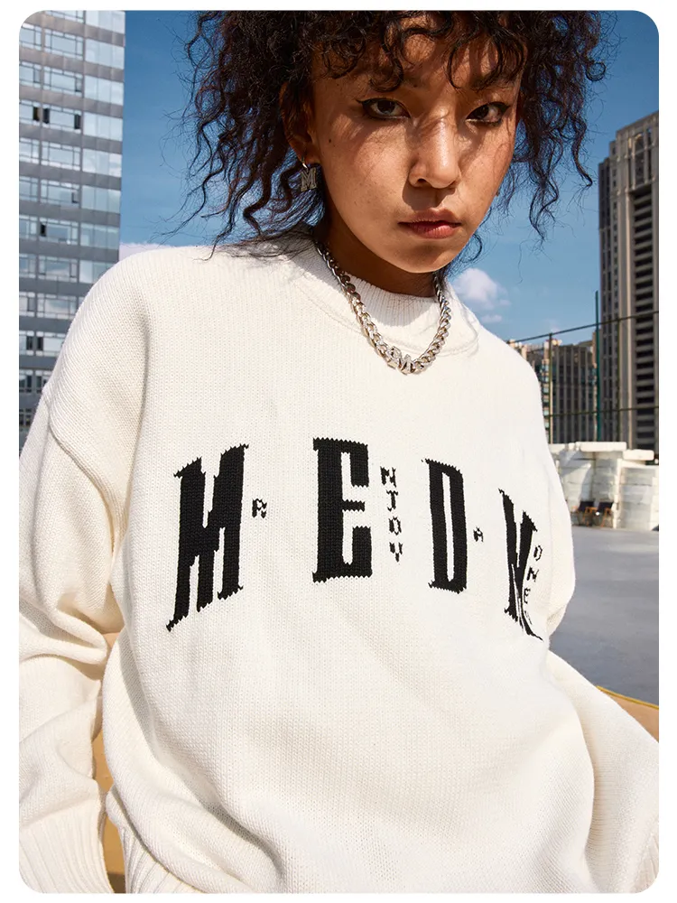 MR. ENJOY DA MONEY  |Unisex Street Style Oversized Logo Sweaters