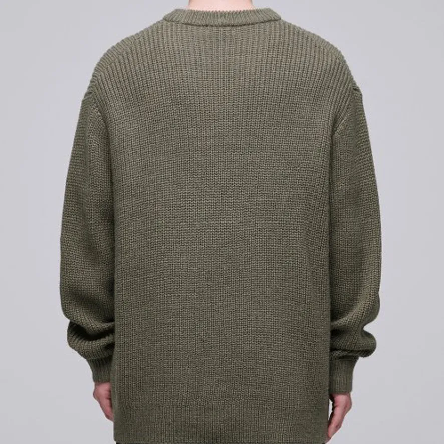 MUSINSA STANDARD  |Crew Neck Wool Street Style Long Sleeves Plain Sweaters