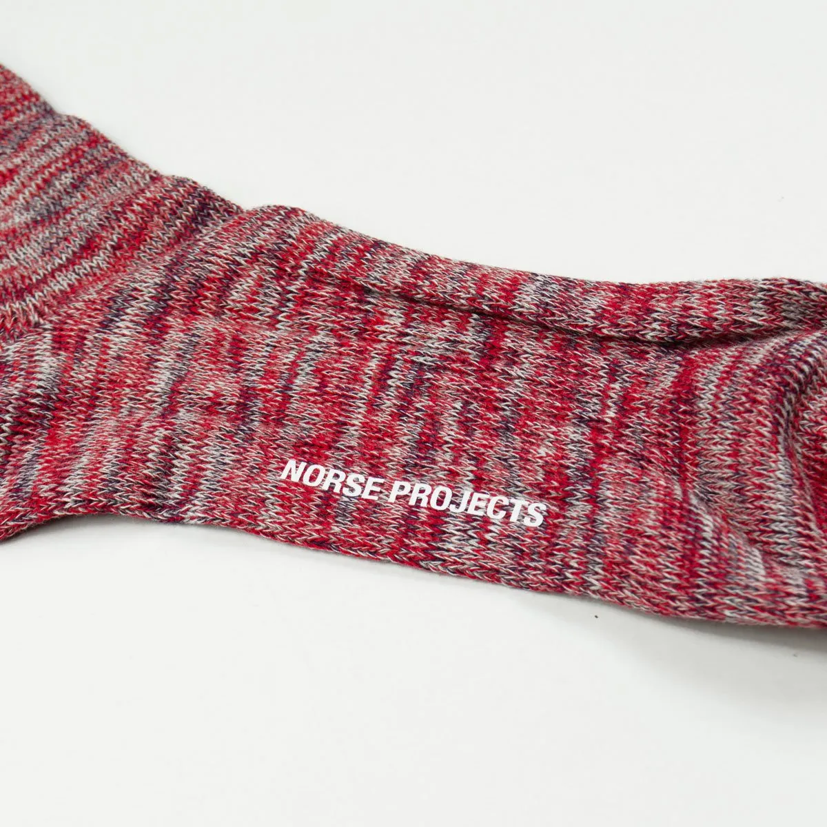 Norse Projects - Bjarki Blend Socks - Askja Red