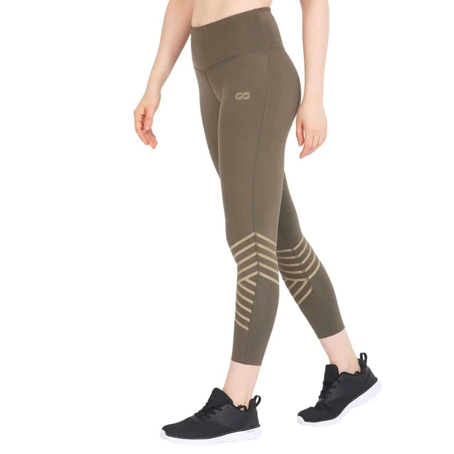 Olive Athena Reflective Crop Top & Leggings