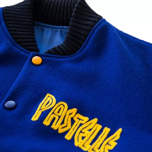 Pastelle Jacket | American Rapper Kanye West Blue Jacket