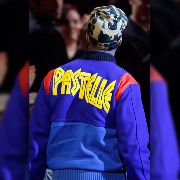 Pastelle Jacket | American Rapper Kanye West Blue Jacket