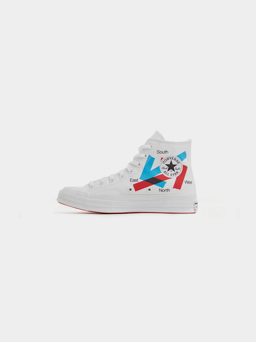 Patta Chuck 70 Hi, White Red / Blue