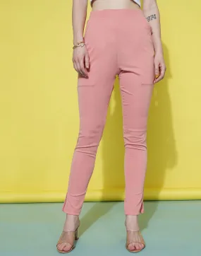 Peach Leggings Fit Pant