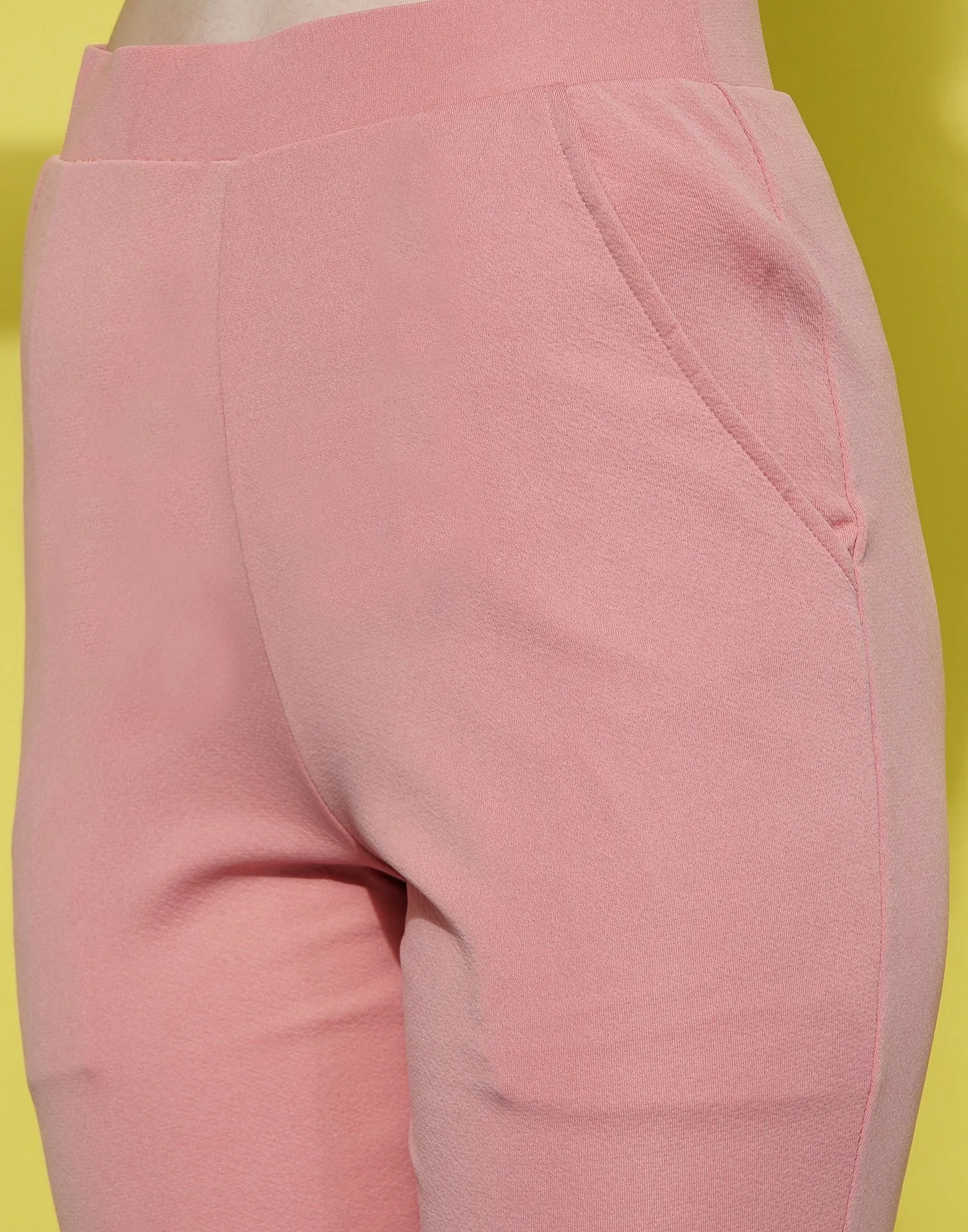 Peach Leggings Fit Pant