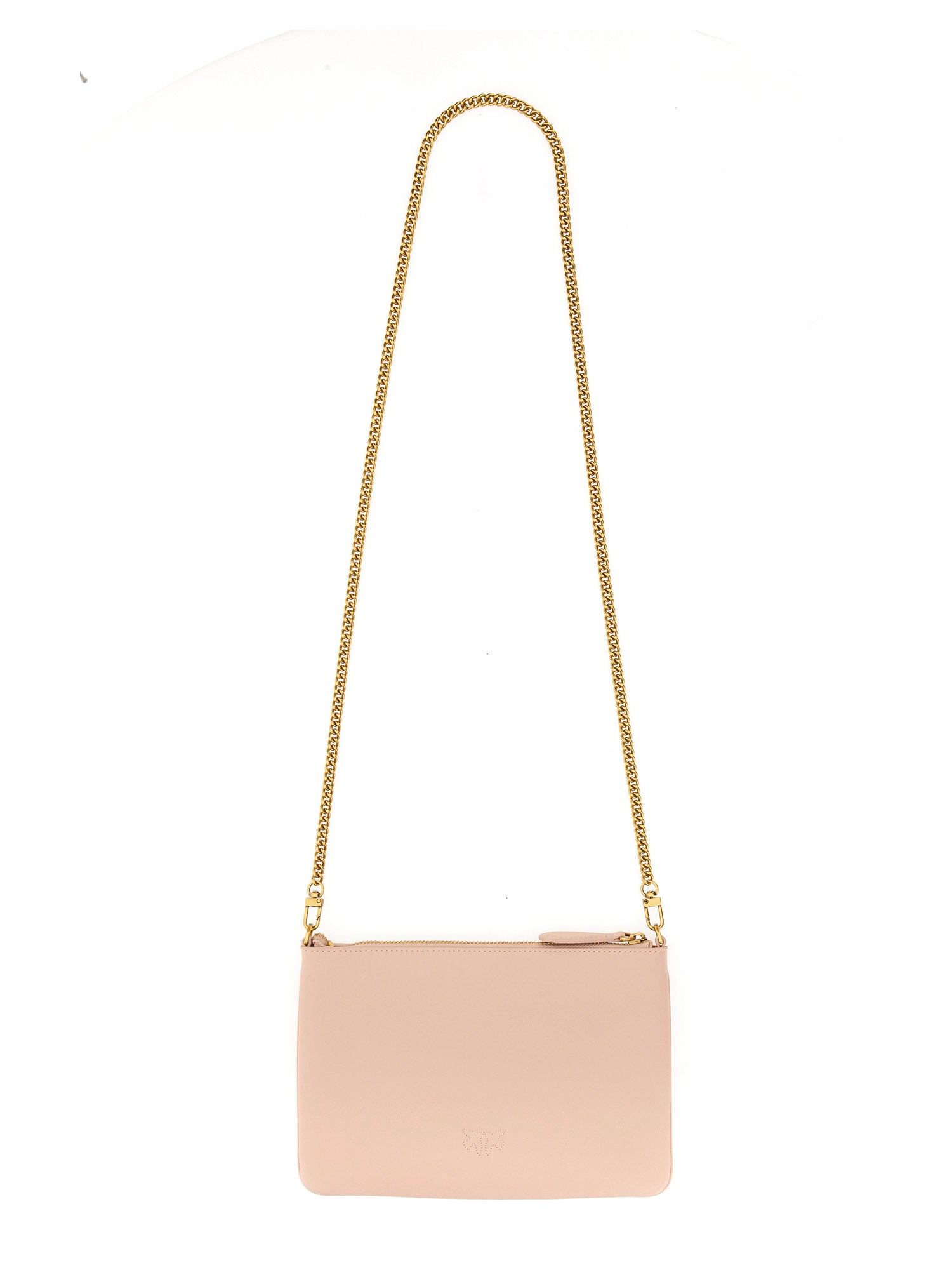 PINKO    LOVE FLAT CLASSIC LEATHER BAG