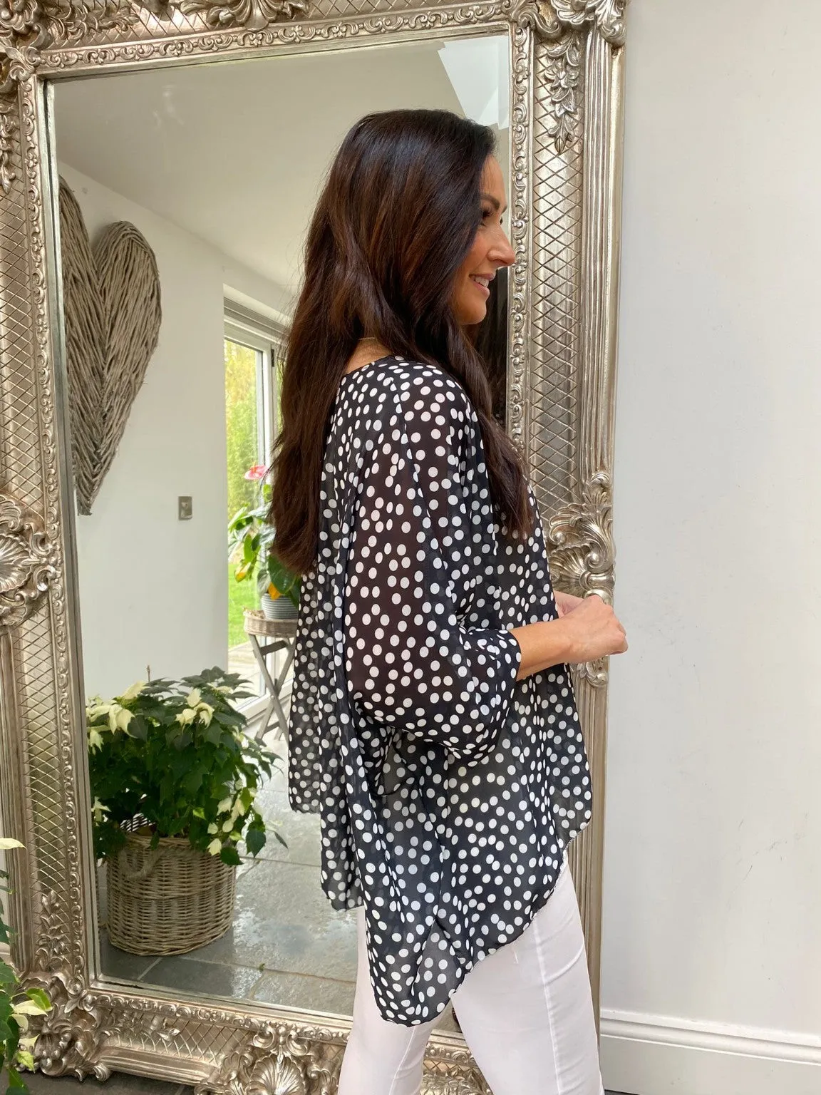 Polka Dot Blouse Della