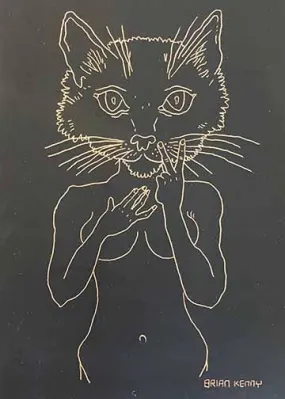 Pussycat Woman Original Engraving