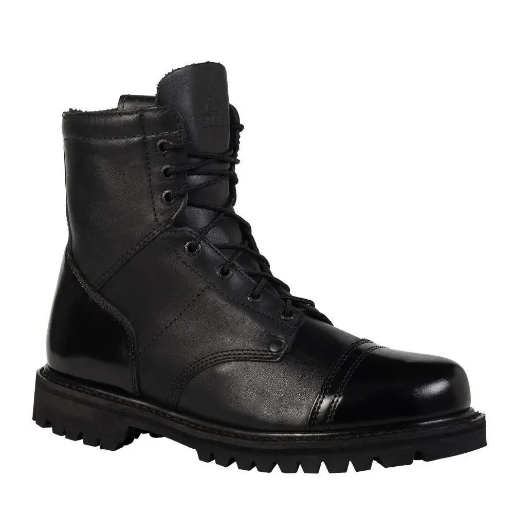 Rocky Side Zipper Black Leather 7 Jump Boot 2091