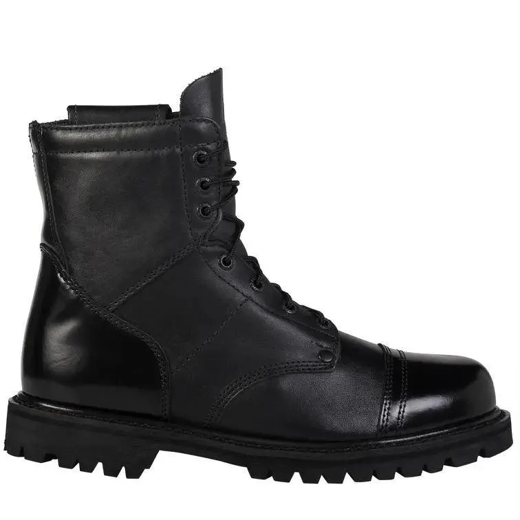 Rocky Side Zipper Black Leather 7 Jump Boot 2091