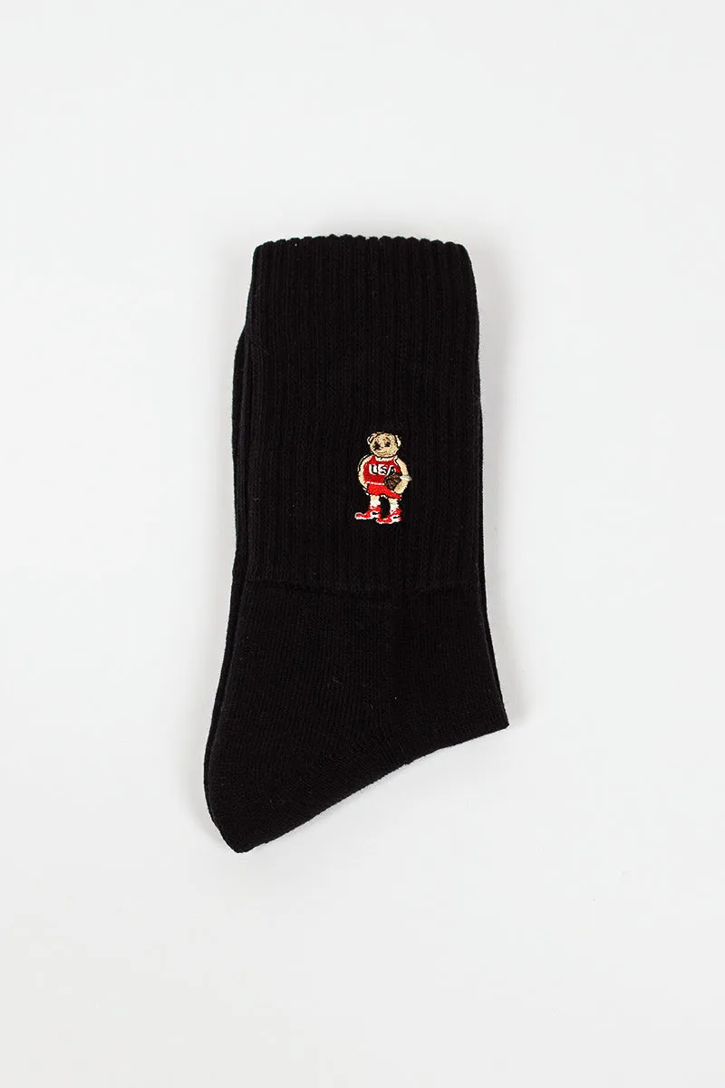 RS-198 Team Bear Socks Black