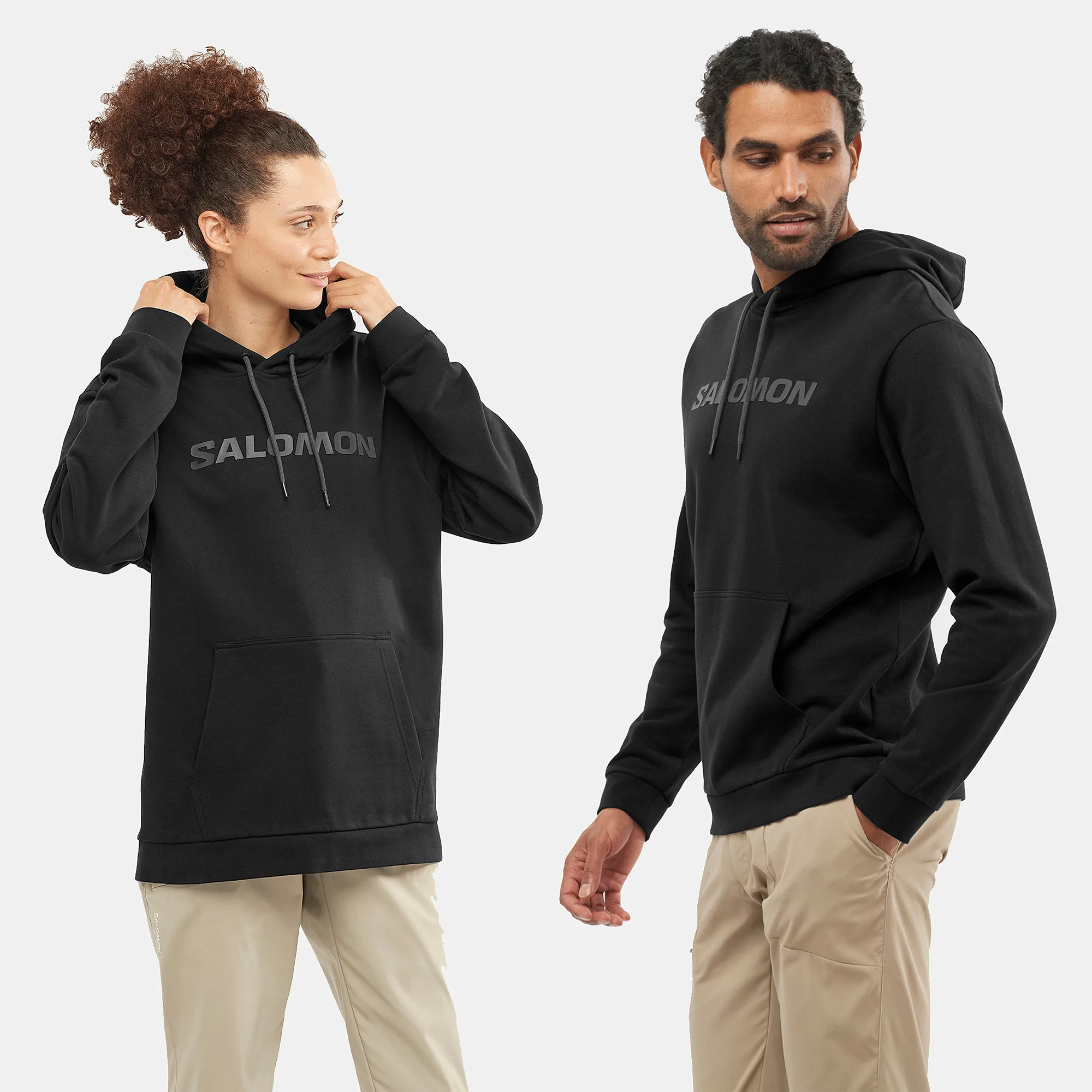 Salomon Unisex Outlife Logo Winter Hoody Deep Black/Periscope | Buy Salomon Unisex Outlife Logo Winter Hoody Deep Black/Periscop