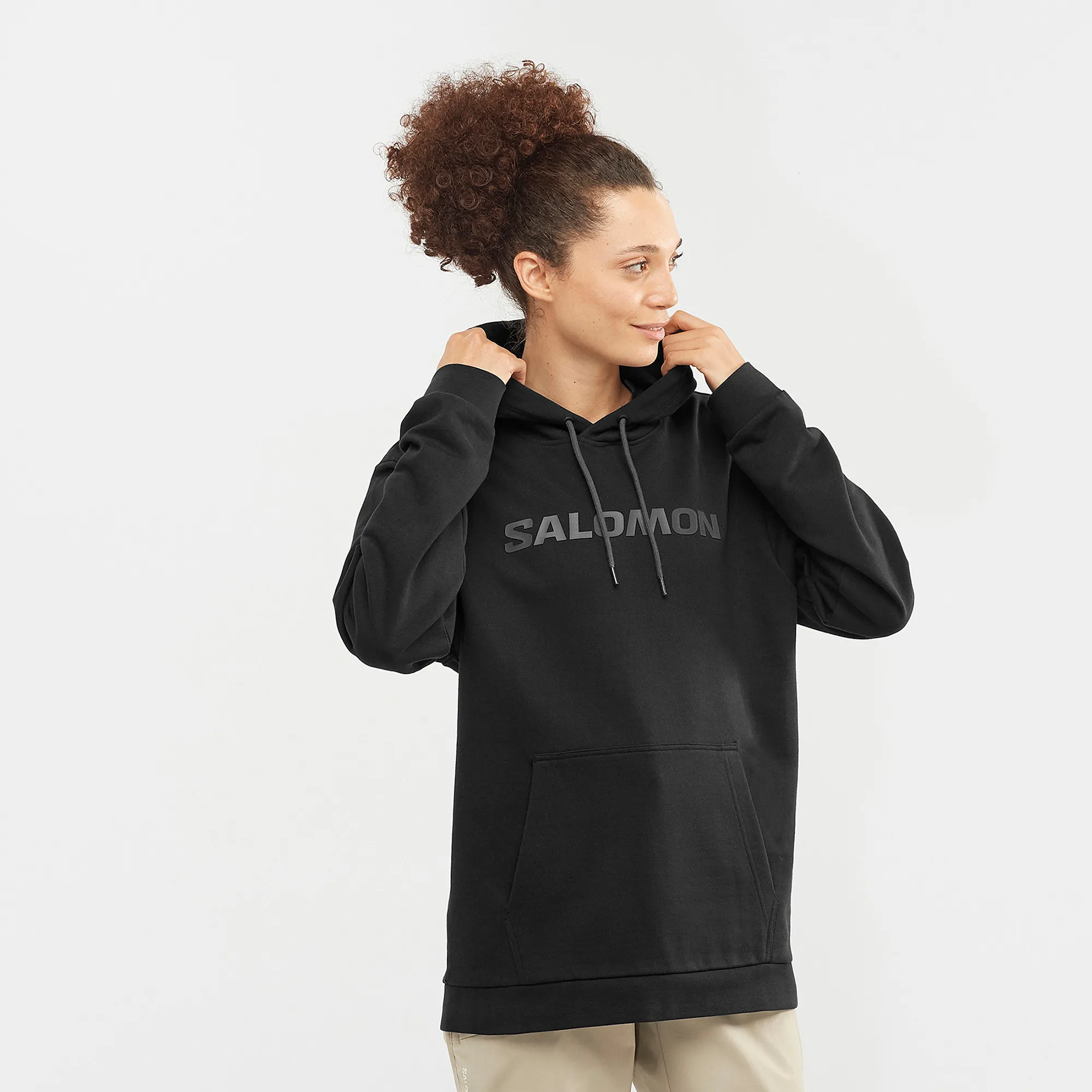 Salomon Unisex Outlife Logo Winter Hoody Deep Black/Periscope | Buy Salomon Unisex Outlife Logo Winter Hoody Deep Black/Periscop