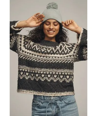 Sanctuary Crew-Neck Fairisle Sweater