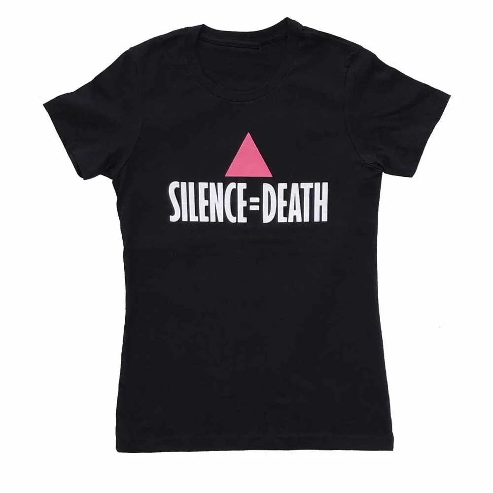 Silence = Death Femme Fit T-Shirt supporting Ali Forney Center