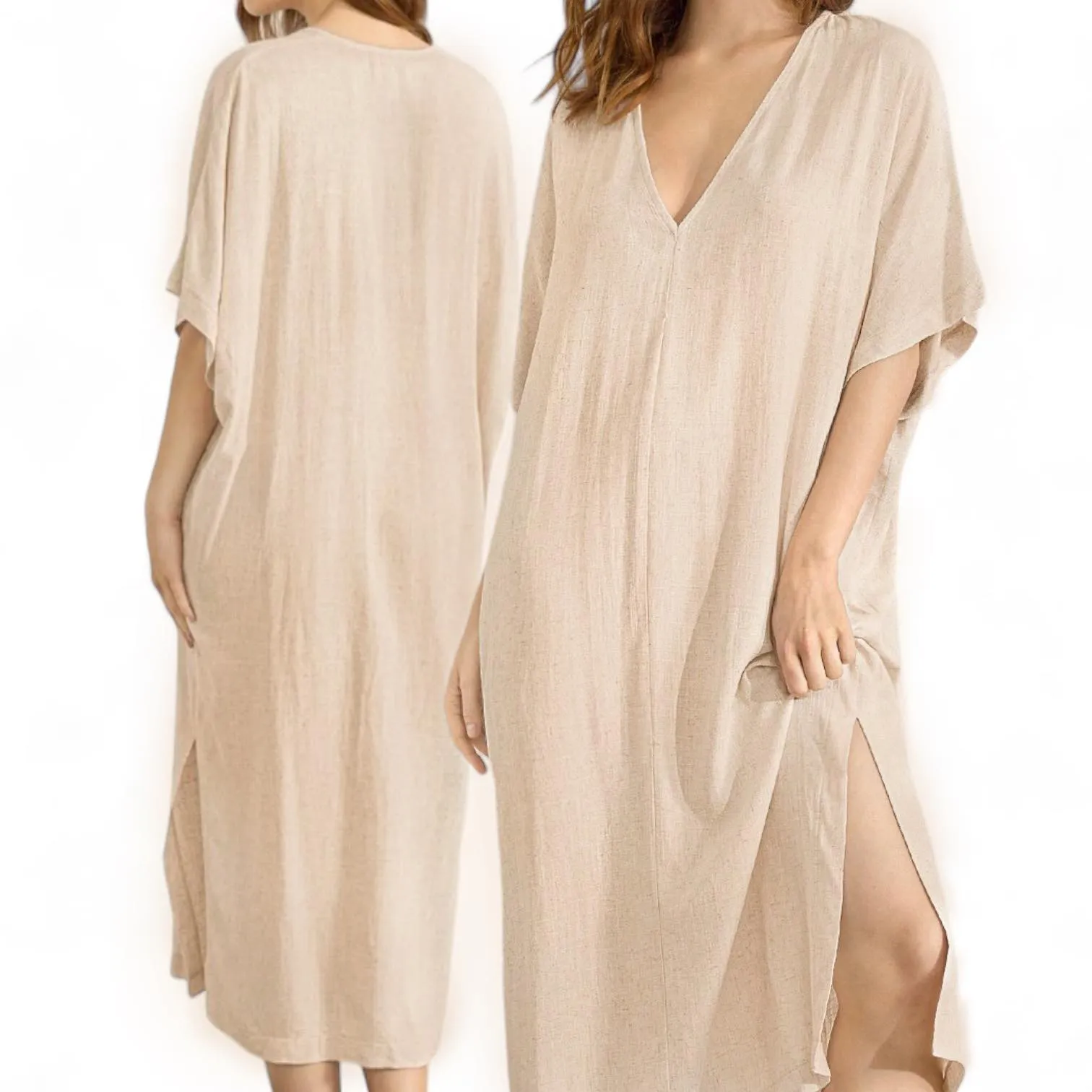 SISA Woven Long Caftan Dress