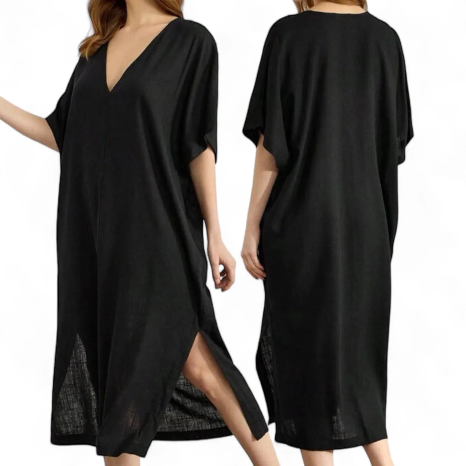 SISA Woven Long Caftan Dress