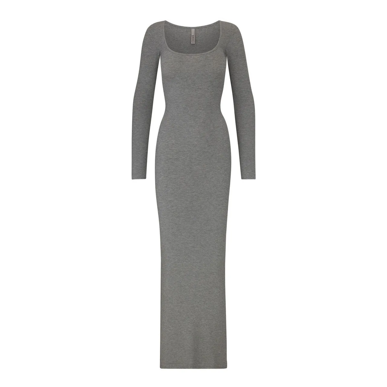 SKIMS SOFT LOUNGE Long Sleeve Dress Heather Grey - Grey