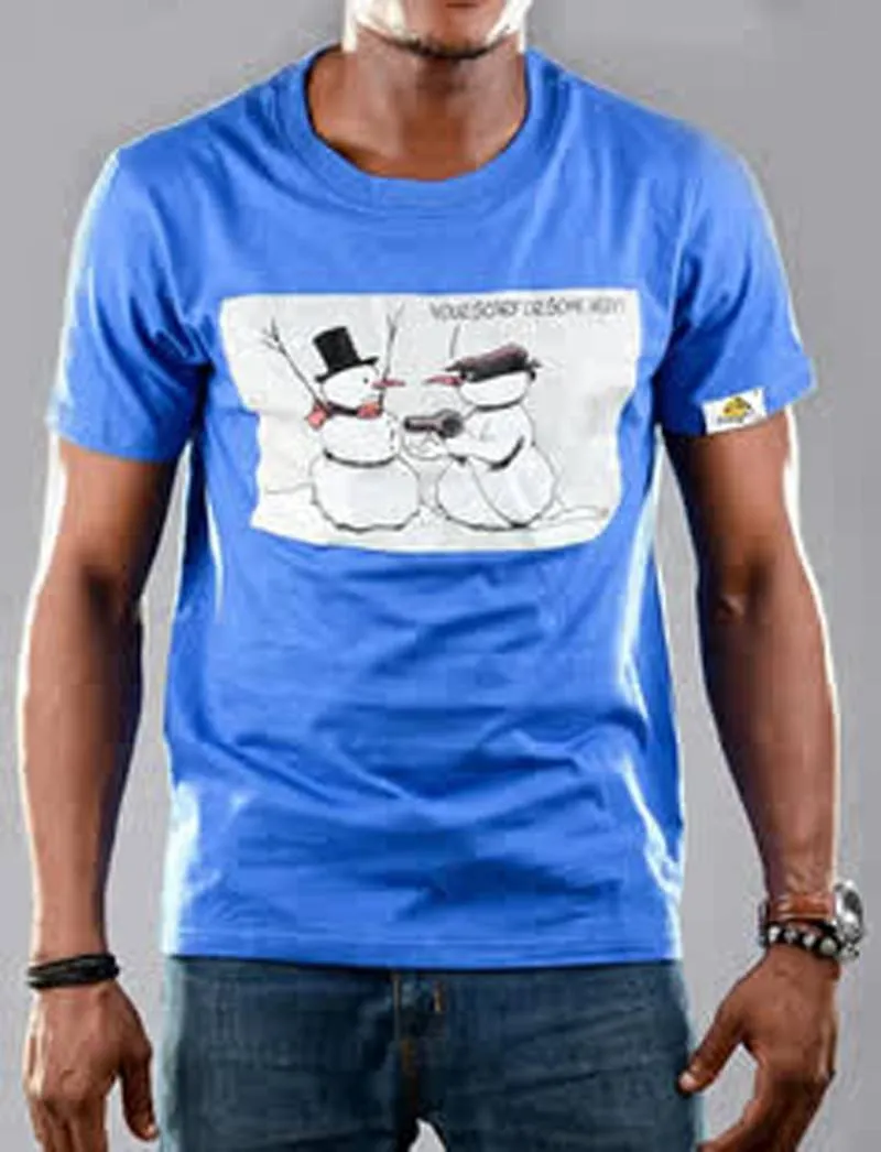 Snowman Graphic T-shirt for guys - Bandit Urban Clothing