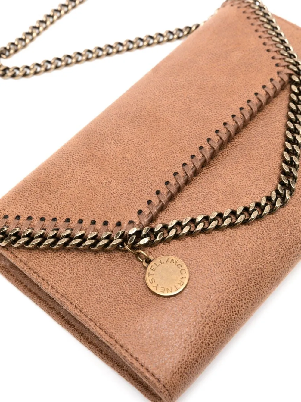 Stella McCartney Mini Crossbody Eco Shaggy Deer With Antique Gold Chain