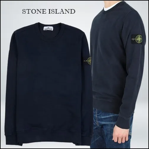 STONE ISLAND  |Crew Neck Unisex Wool Street Style U-Neck Long Sleeves