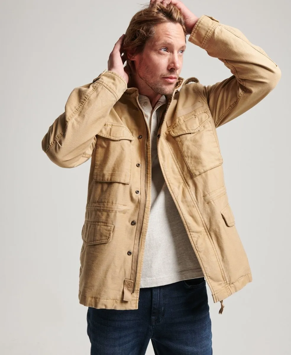 Superdry Vintage Field M65 Military Jacket Classic Tan Brown