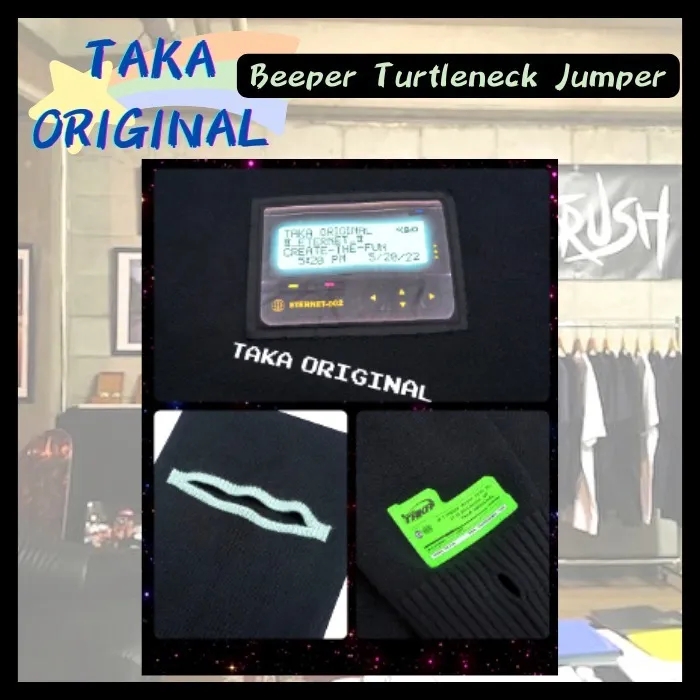 TAKA ORIGINAL  |Tartan Unisex Street Style Long Sleeves Plain Logo Sweaters