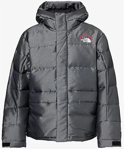 The North Face Mens Moonstone Grey 30th Anniversary Himalayan Parka quilted down-fill waxed ripstop jacket