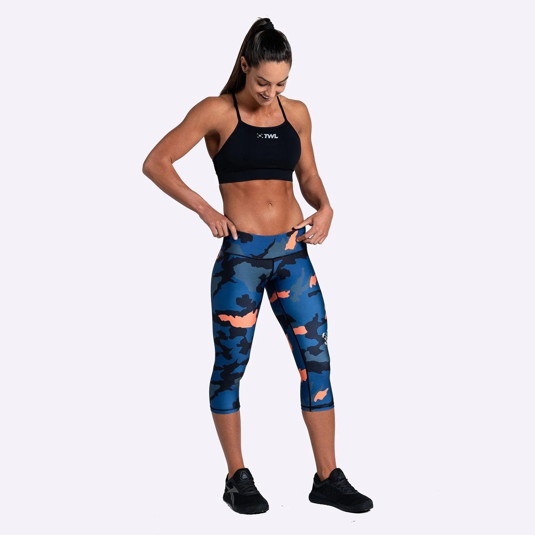 The WOD Life - Women's Lazerline Crop Tights - Beacon