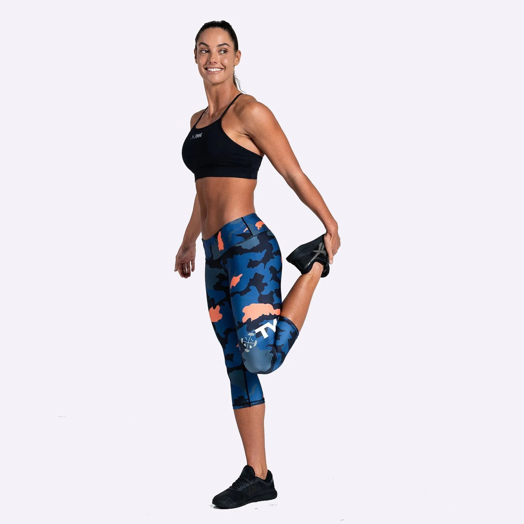 The WOD Life - Women's Lazerline Crop Tights - Beacon