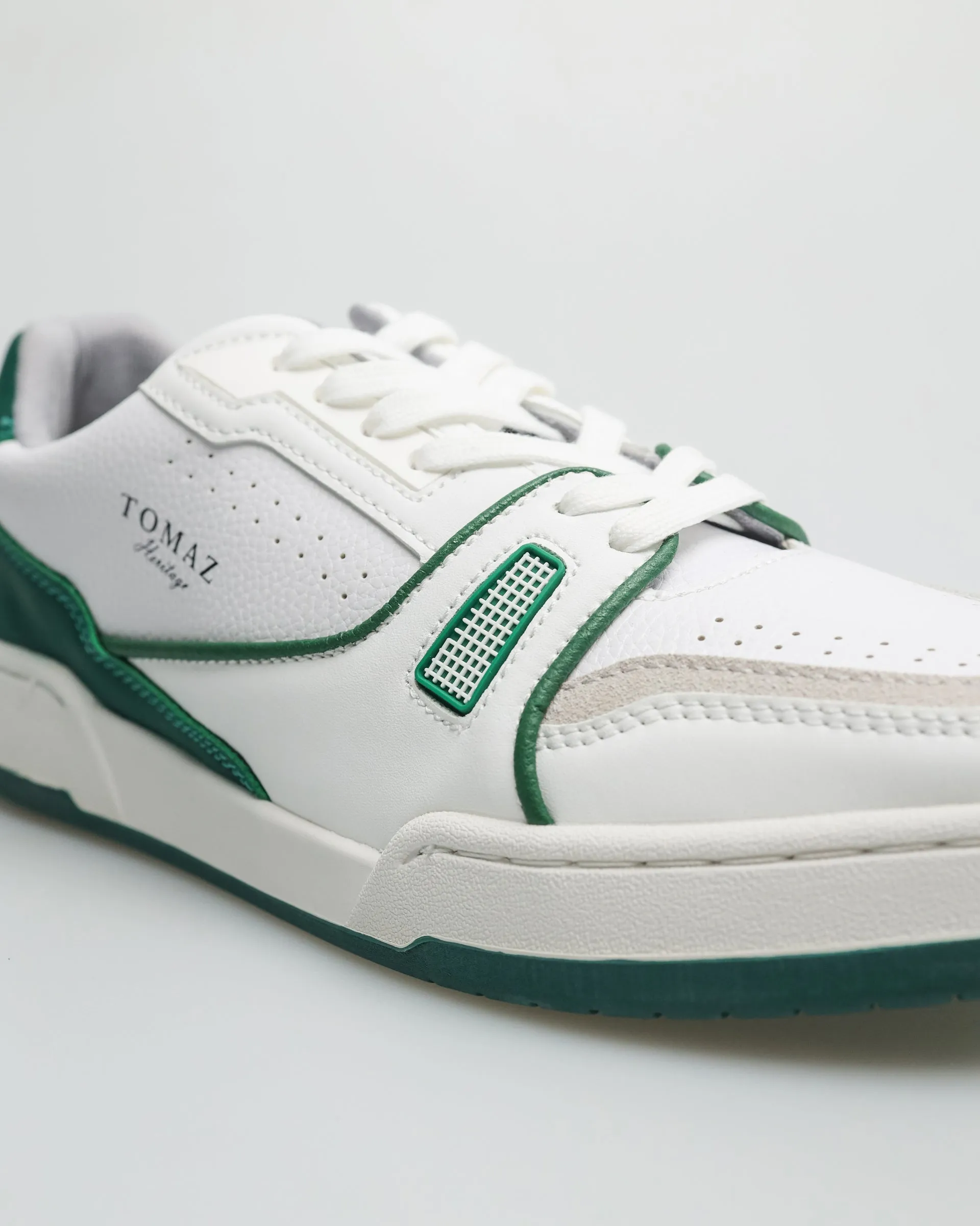 Tomaz C611 Men's Sneakers (White/Green)