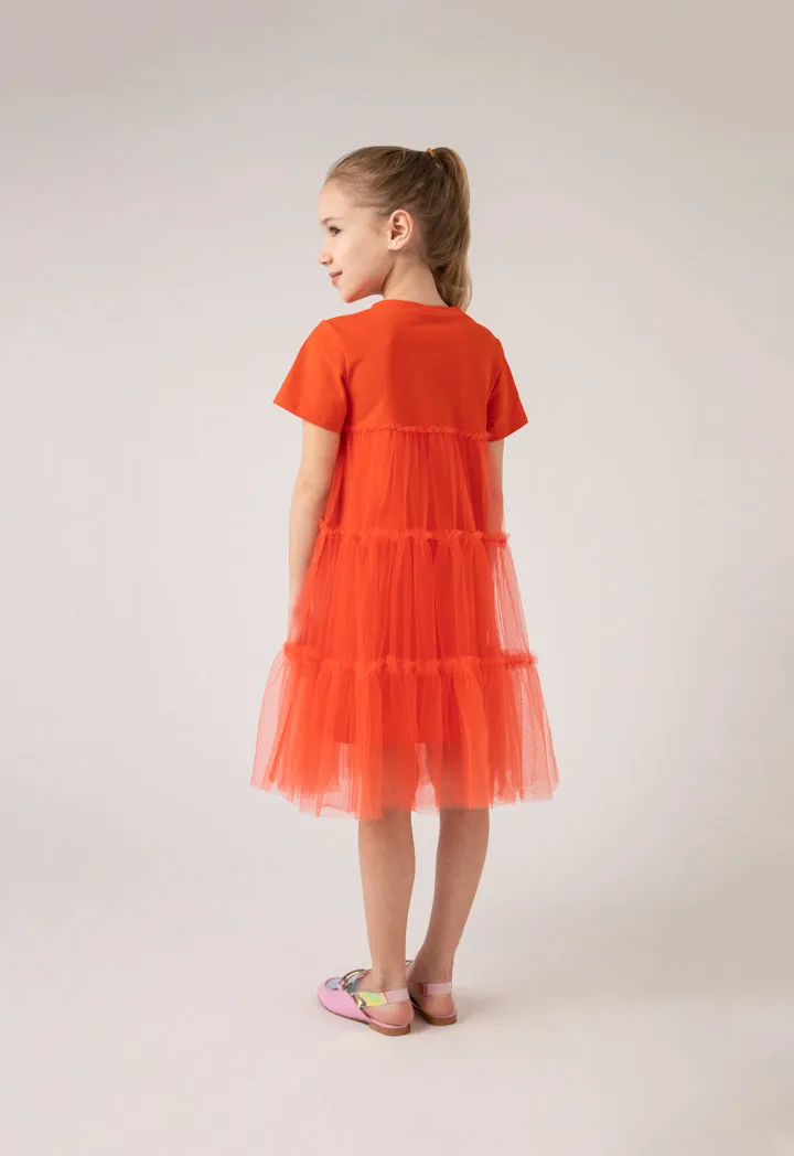 Tulle Overlay Dress