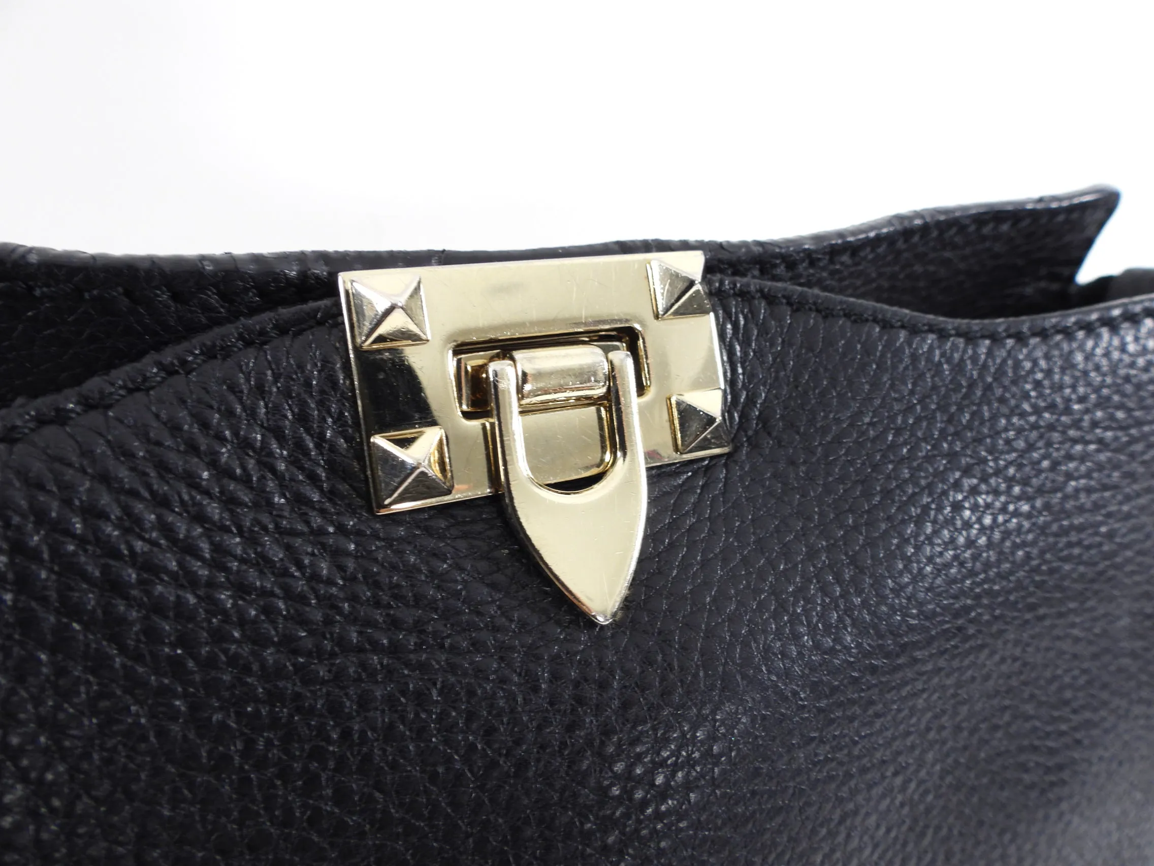 Valentino Rockstud Grained Leather Crossbody Bag