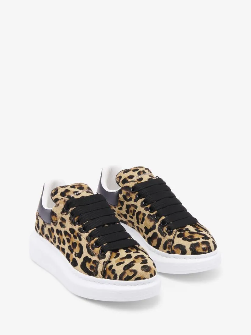 Women's Oversized Sneaker in Leopard/black