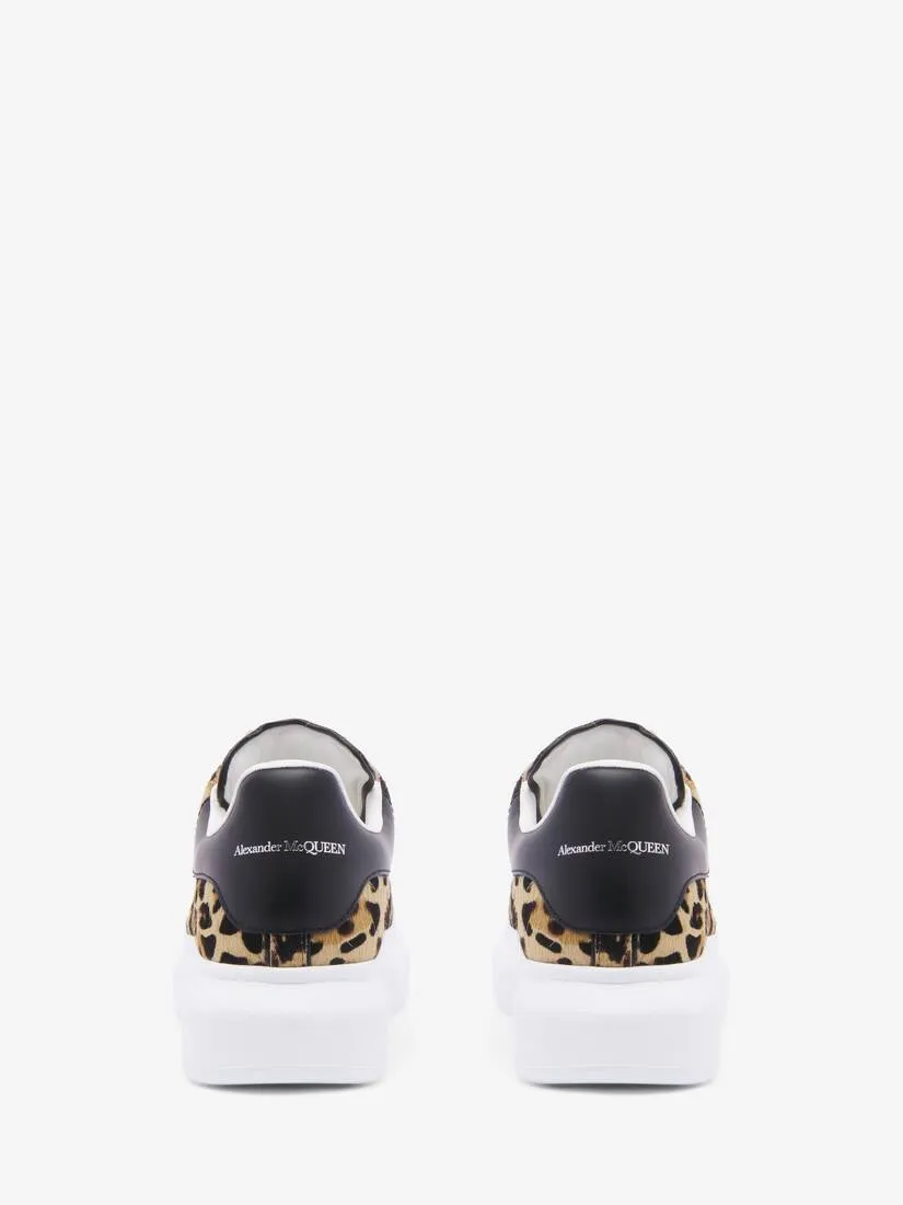 Women's Oversized Sneaker in Leopard/black