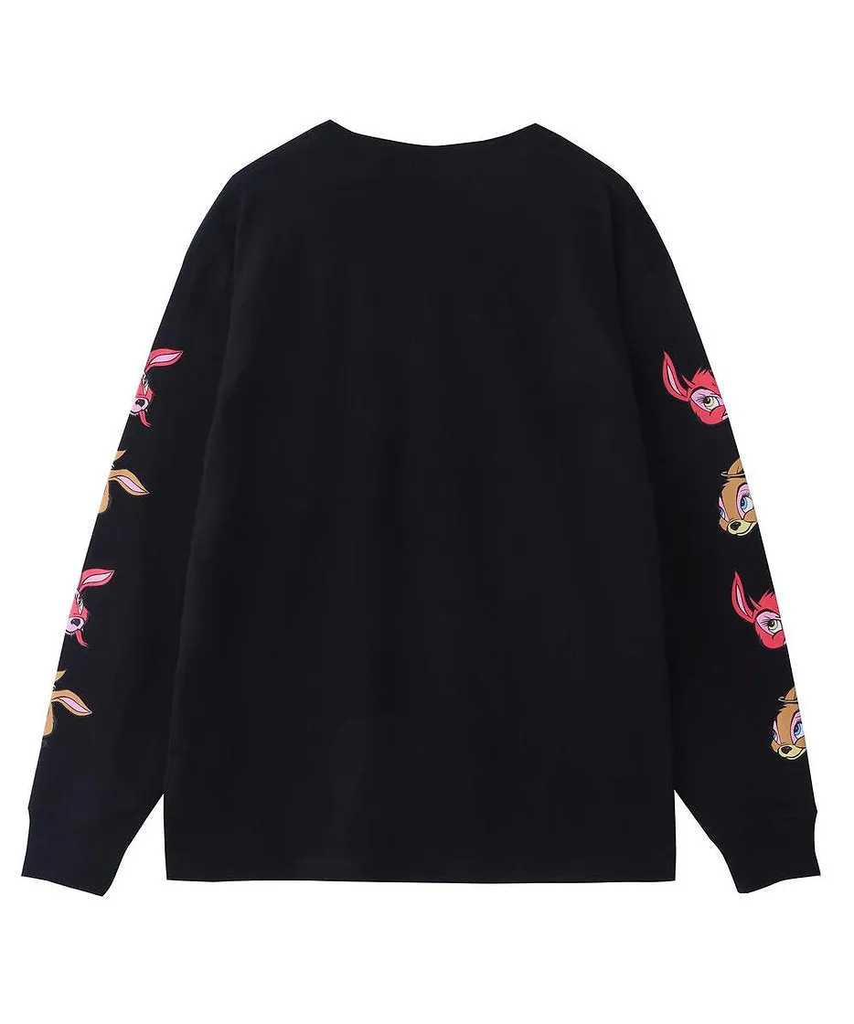 X-GIRL × KOZIK BUNNY L/S Tee Black